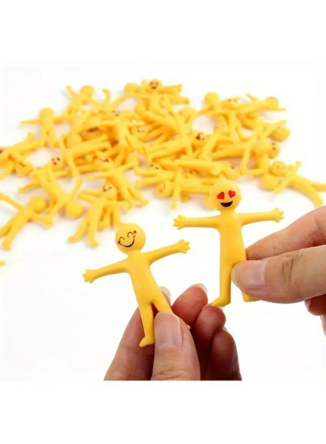 25 Pcs Stretchable Yellow Stress Relief Toys Kids' Christmas Party Favors - Image 3
