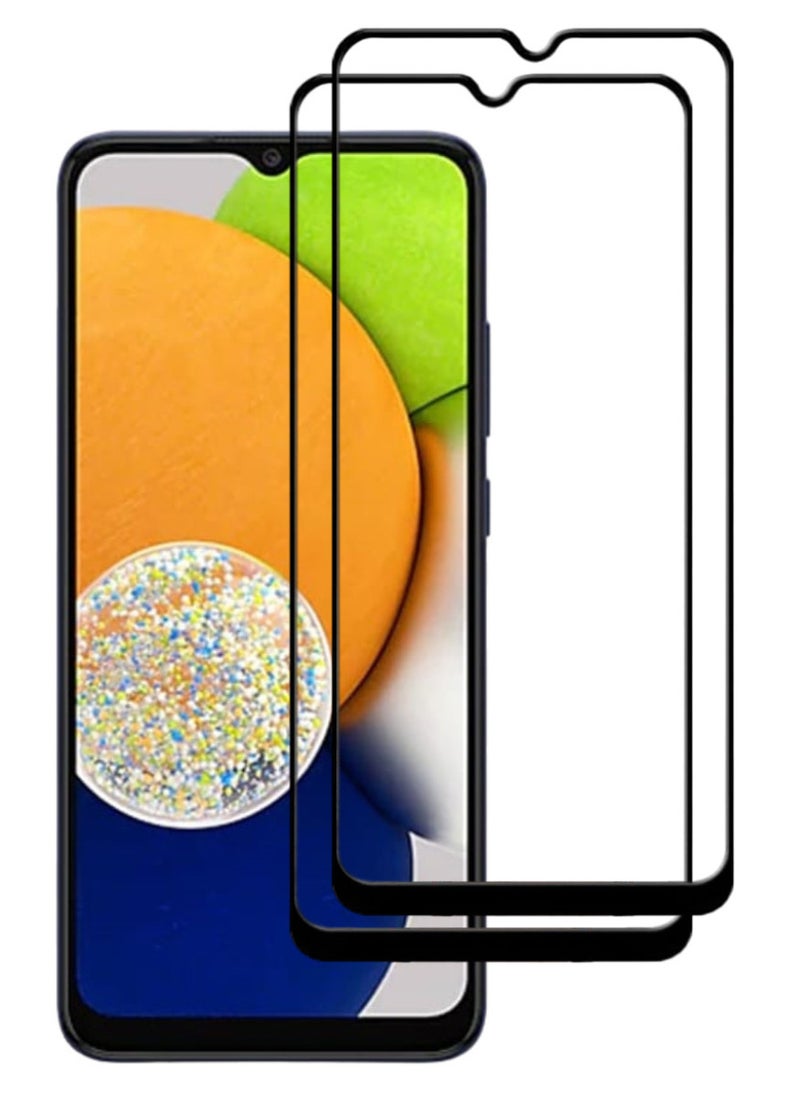 ACLIX 2 Pieces Antistatic ESD Dustproof Premium Quality High Definition Tempered Glass Screen Protector Designed For Samsung Galaxy A03 - Image 1