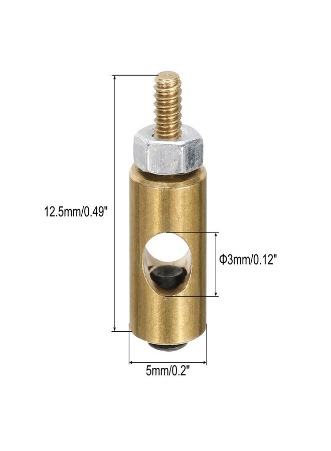MECCANIXITY Linkage Stoppers Connecting Servo Arm,Adjustable Push Rod with Nut and Screw for RC Airplane,D5x3mm 15Pcs - Image 2