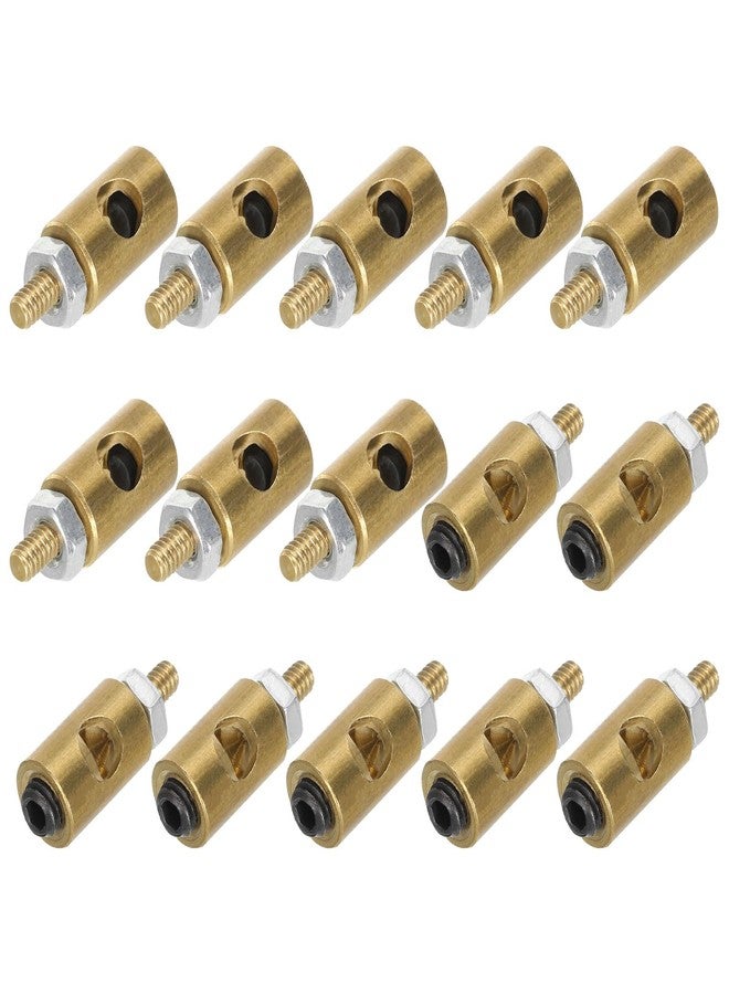 MECCANIXITY Linkage Stoppers Connecting Servo Arm,Adjustable Push Rod with Nut and Screw for RC Airplane,D5x3mm 15Pcs - Image 1