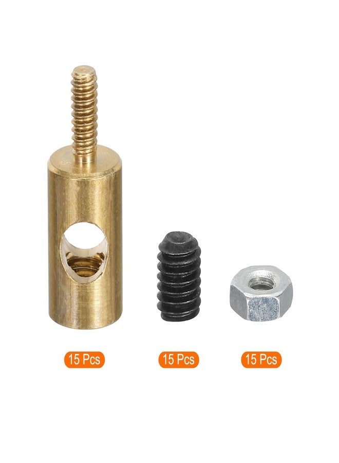 MECCANIXITY Linkage Stoppers Connecting Servo Arm,Adjustable Push Rod with Nut and Screw for RC Airplane,D5x3mm 15Pcs - Image 3