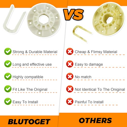 Blutoget 2025 Updated W10528947 W10396887 Washer Basket Driven Hub Kit by Blutoget -Fit for Whirlpool Ken-more Maytag Washing Machine -Replaces AP5665171 PS6012095 MVWX655DW1 MVWC565FW1 WTW5000DW1 (2 Pack) - Image 4