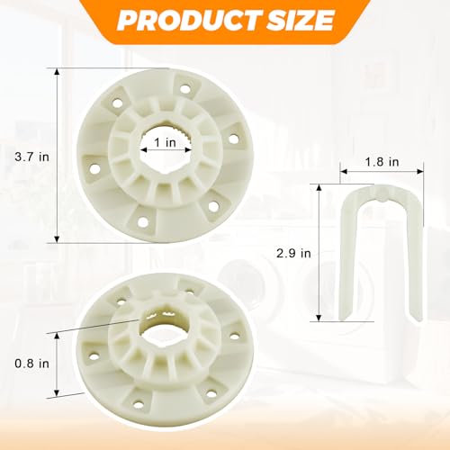 Blutoget 2025 Updated W10528947 W10396887 Washer Basket Driven Hub Kit by Blutoget -Fit for Whirlpool Ken-more Maytag Washing Machine -Replaces AP5665171 PS6012095 MVWX655DW1 MVWC565FW1 WTW5000DW1 (2 Pack) - Image 5