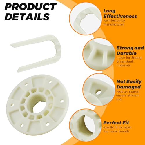 Blutoget 2025 Updated W10528947 W10396887 Washer Basket Driven Hub Kit by Blutoget -Fit for Whirlpool Ken-more Maytag Washing Machine -Replaces AP5665171 PS6012095 MVWX655DW1 MVWC565FW1 WTW5000DW1 (2 Pack) - Image 2