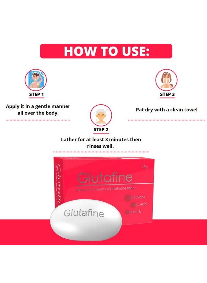 ETHIGLO Glutafine Skin Lightening Soap - 75Gm - Pack Of 5  - Image 4