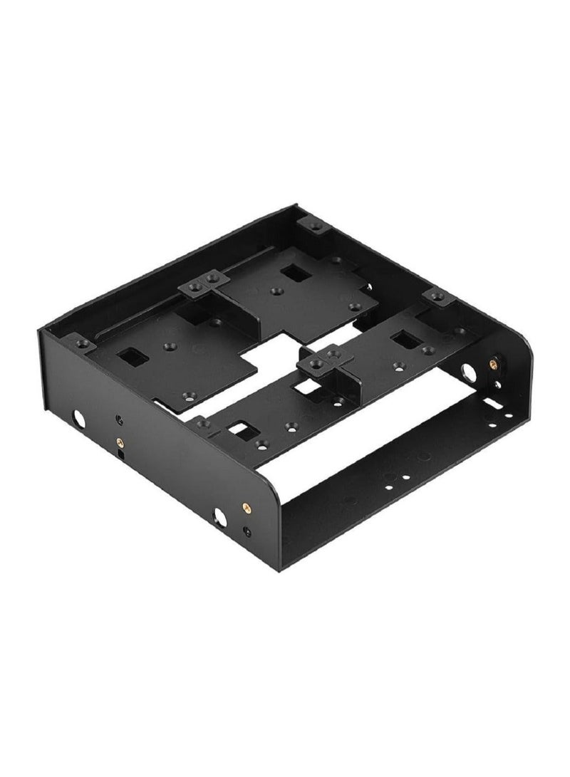 5.25 to 3.5/2.5  Floppy-drive Bay Bracket, 2.5" / 3.5" HDD/SSD to 5.25" Drive Bay Computer Mounting Bracket Adapter for Desktop - Image 1