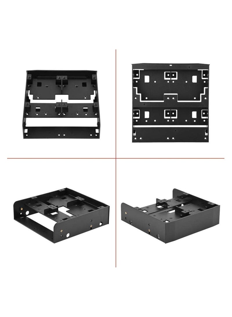 5.25 to 3.5/2.5  Floppy-drive Bay Bracket, 2.5" / 3.5" HDD/SSD to 5.25" Drive Bay Computer Mounting Bracket Adapter for Desktop - Image 4