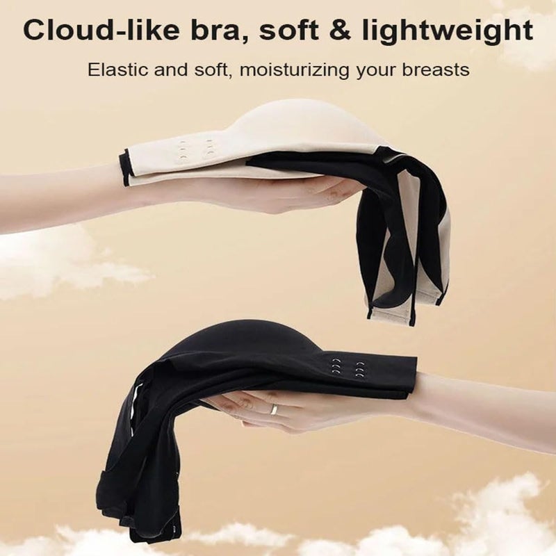 كلاراكو حمالة صدر رياضية تصحيحية بدون ظهر ومشبك أمامي متقاطع بدون أثر، حمالة صدر مريحة ومشد مع مشبك جانبي أمامي متقاطع وحمالات صدر من الدانتيل - Image 3