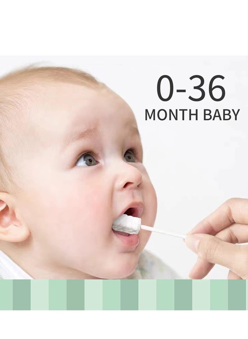 Baby Oral Cleaner Tongue Cleaner Newborn Tongue Cleaner 0-3 Months Baby Tongue Cleaner Baby Tongue Brush Infant Mouth Cleaner 48Pcs+1 Finger Toothbrush with Cases  - Image 5