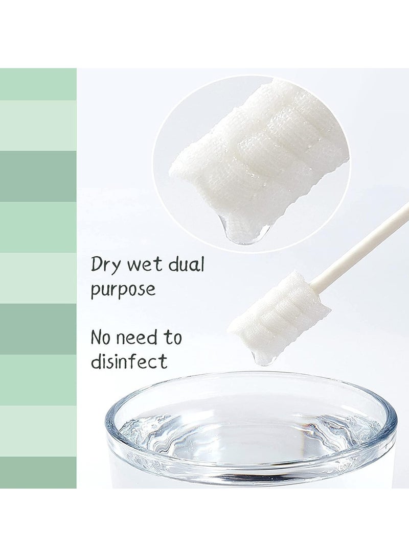 Baby Oral Cleaner Tongue Cleaner Newborn Tongue Cleaner 0-3 Months Baby Tongue Cleaner Baby Tongue Brush Infant Mouth Cleaner 48Pcs+1 Finger Toothbrush with Cases  - Image 3