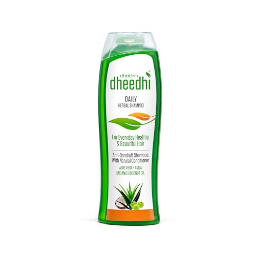 Dhathri Hair Care Plus Herbal Oil | Ayurvedic hair oil for intense hair fall problems - 200ml & Dheedhi Daily Herbal Shampoo | Mild Shampoo for daily use- 250ml - Image 3