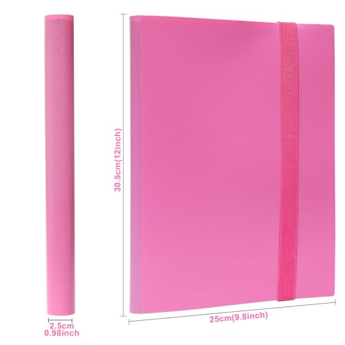 GEAoffice Card Binder 9 Pocket, 360 Pockets Trading Card Album Folder for Standard Cards, Side Loading Collection Folder for MTG, TCG, Sports (Rose Pink) - Image 3
