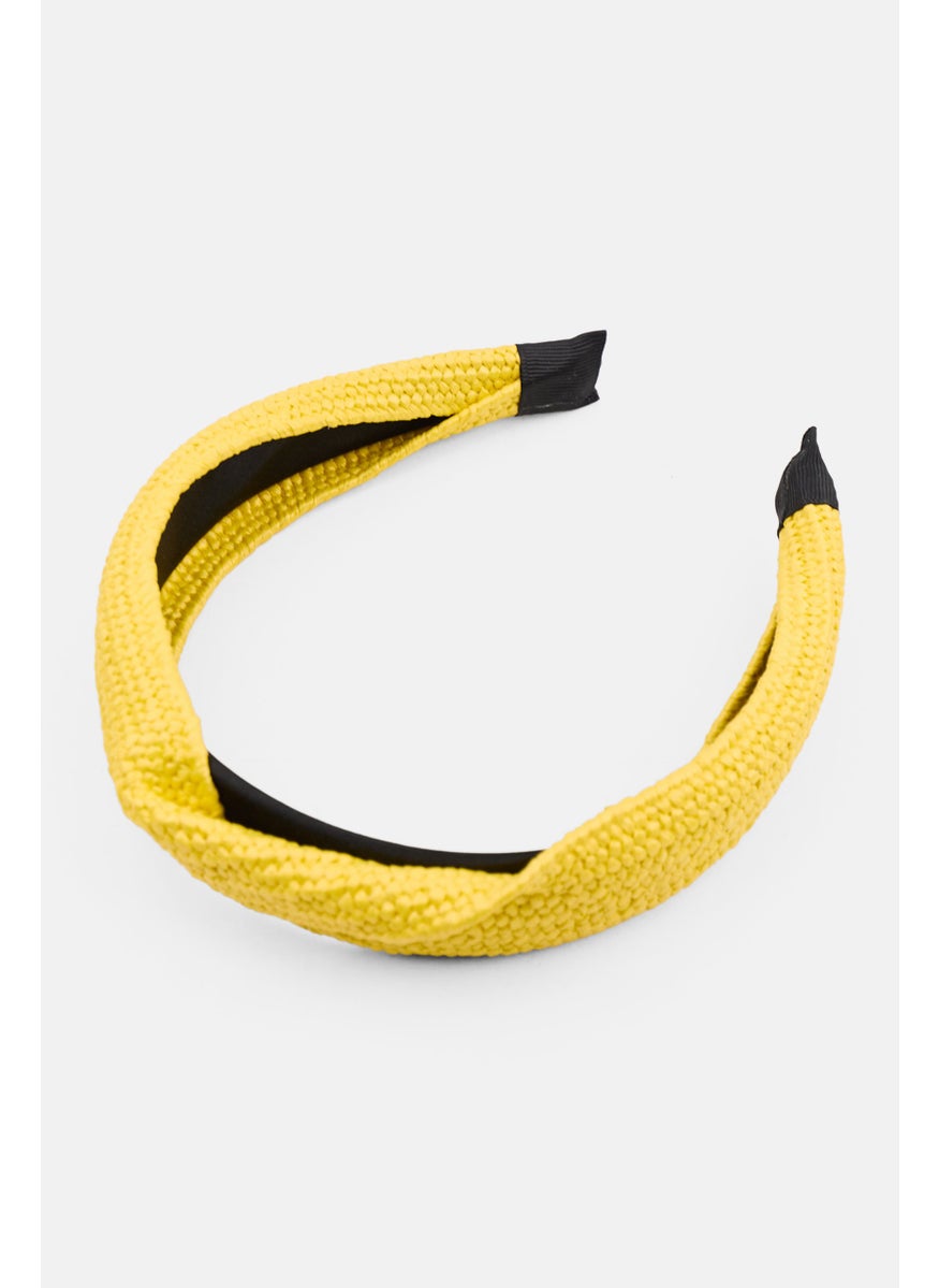 Lefties Women Textured Head Band, Yellow  - Image 2