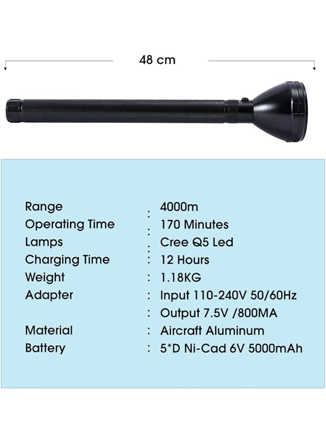 Strong Lite LED Flash Light 5D Battery SRL6900LED - Image 3