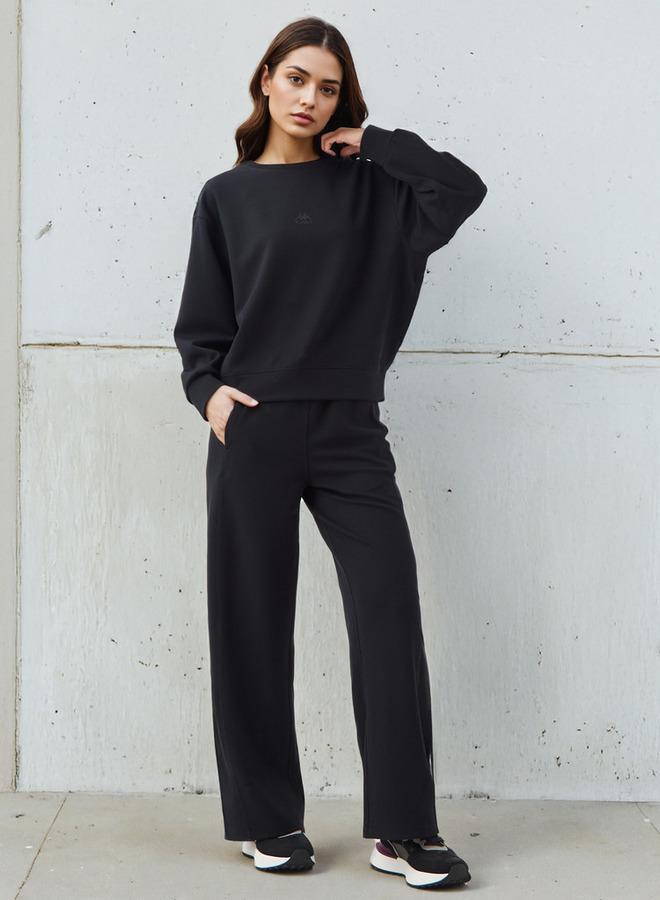 Kappa Women Relaxed Fit Flexi Waist Track Pants with Pockets - Image 2