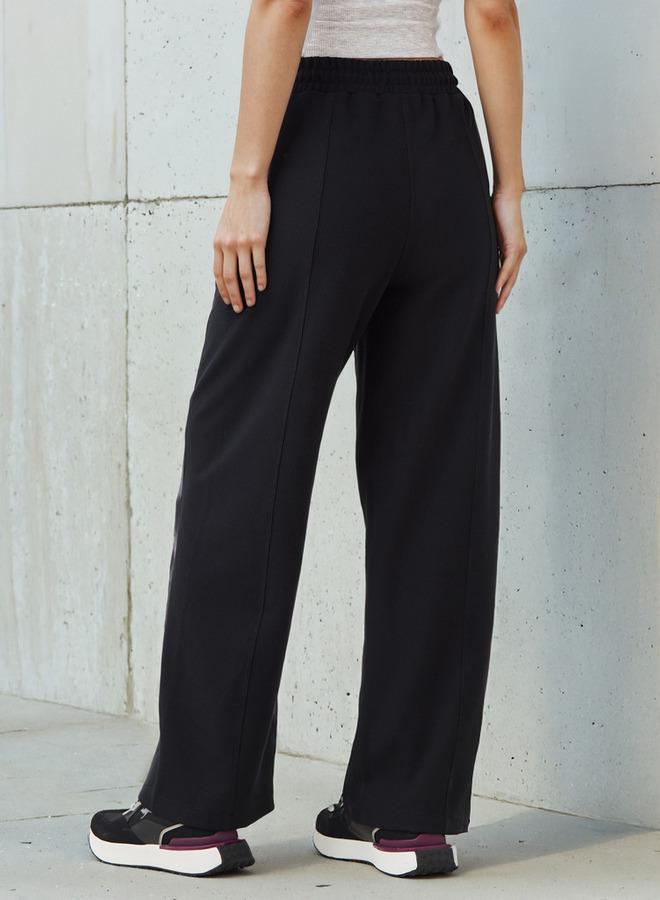 Kappa Women Relaxed Fit Flexi Waist Track Pants with Pockets - Image 3