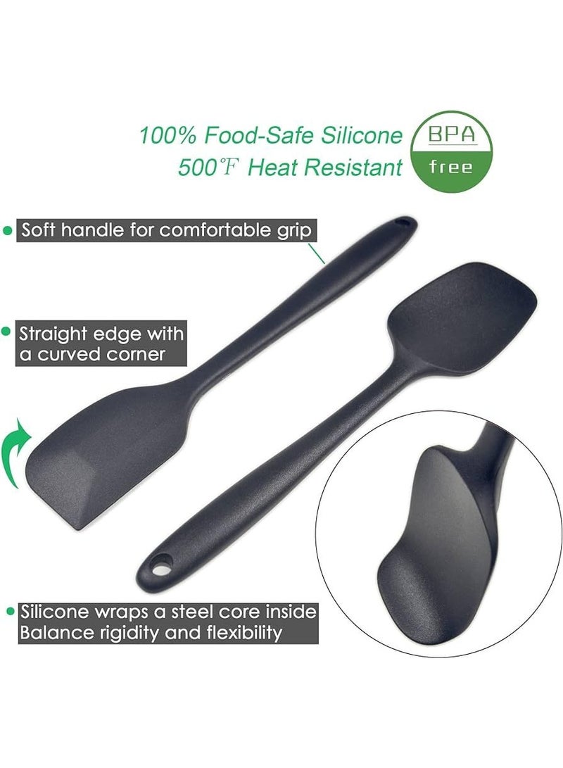 Flavoma Silicone Spatula for Kitchen (Set of 6) Non Stick Premium Spatulas | Baking Tools Stainless Steel Core Scratch Free Heat Resistant | Food-Grade & BPA-Free | Heat-Resistant -40°C to 230°C - Image 2