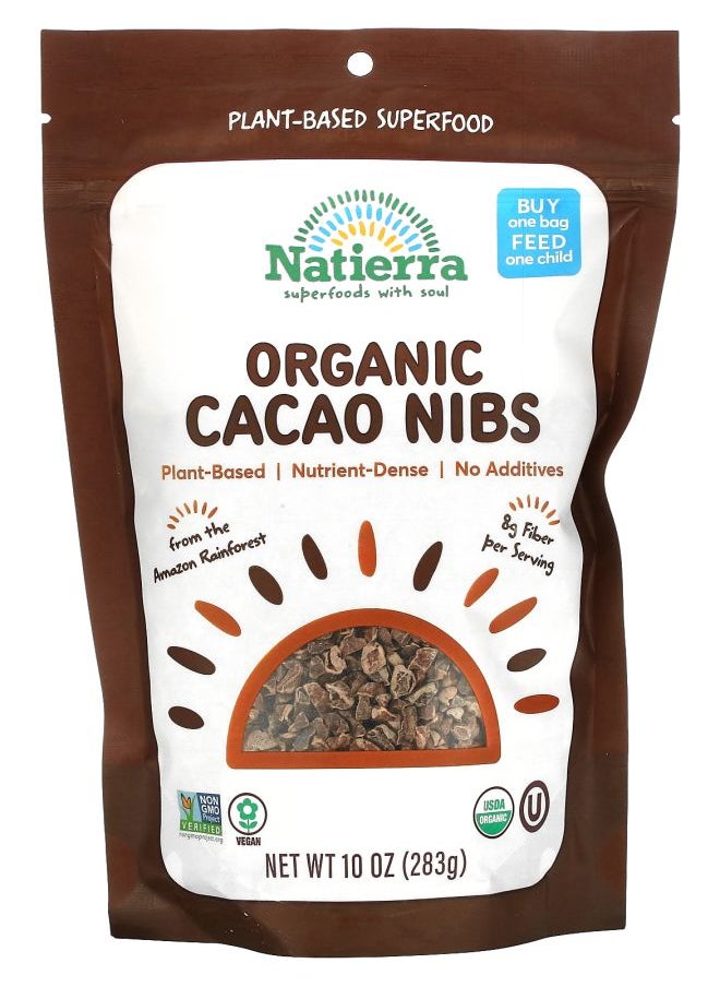 Natierra - Organic Cacao Nibs 10 oz (283 g) - Image 1