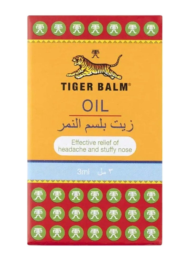 Tiger Balm - Oil For Headache And Stuffy Nose 3ml (Pack of 3) - Image 1