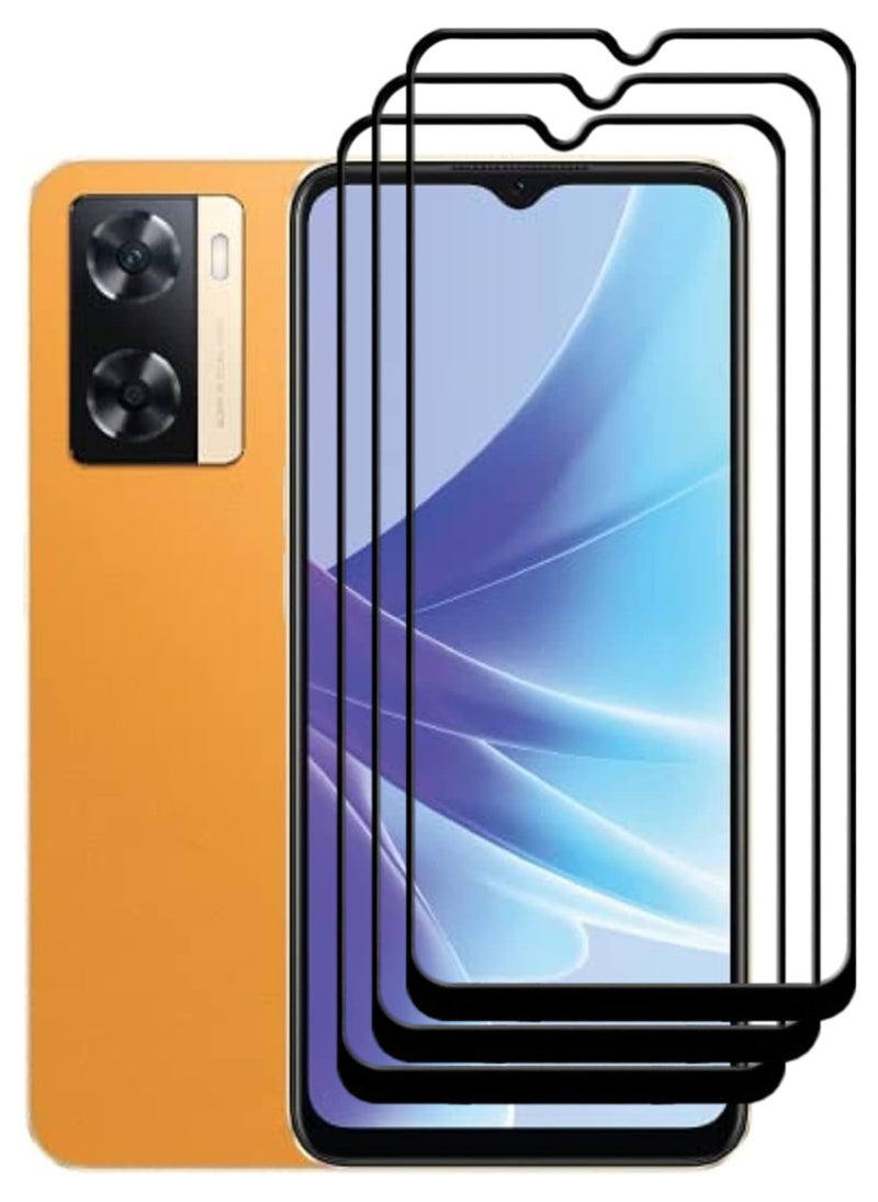 ACLIX 3 Pieces Antistatic ESD Dustproof Premium Quality High Definition Tempered Glass Screen Protector Designed For Oppo A77s - Image 1
