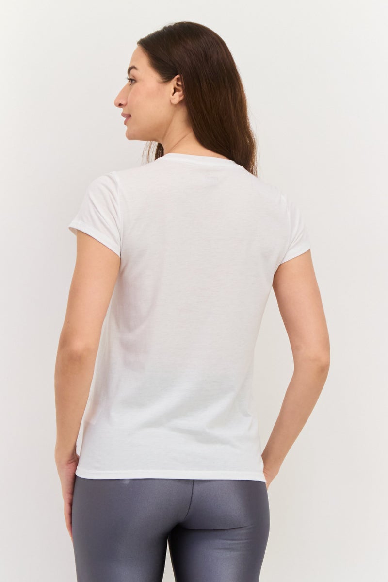 PUMA Women Sportswear Fit Short Sleeves Training T-Shirt, White - Image 4