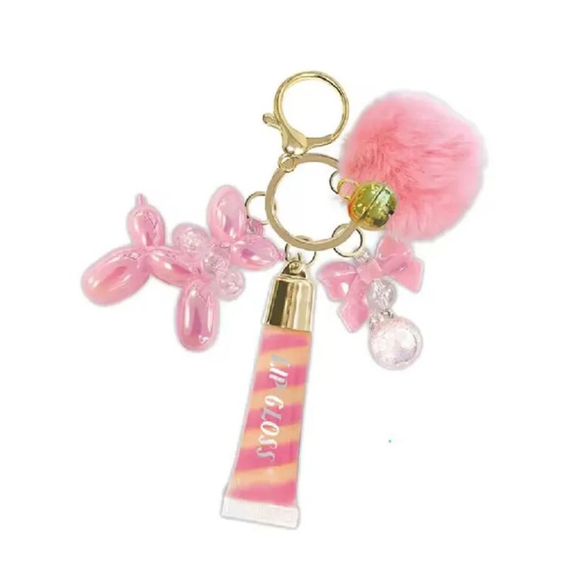 هوت فوكس ميدالية مفتاح مع ملمع شفاه وبالون بشكل حيوان - 147GO - Image 2