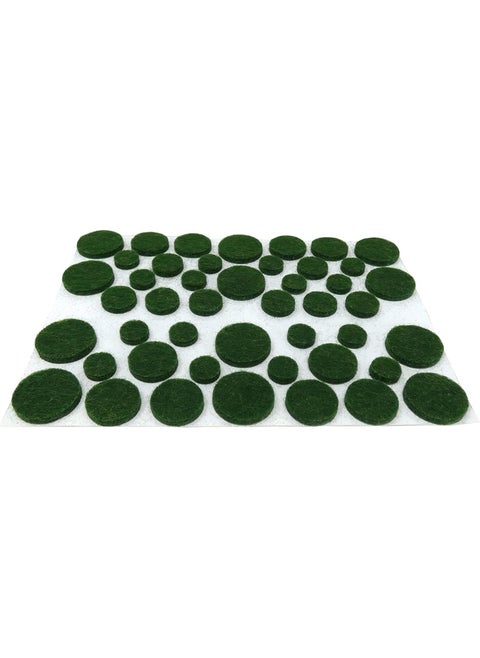 Shepherd Hardware 9423 Self-Adhesive Felt Surface Protection Pads, Assorted Sizes, 46-Count, Green