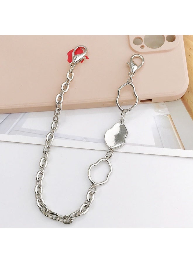 NIBEMINENT Phone Charm/ Chain Strap for Women Girls,Diamond Inlaid Love Pendant Cell Phone Case Lanyard Wrist Strap