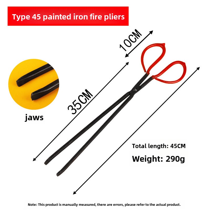 Stainless Steel Litter Picking Tweezers 45cm black garbage clip [iron]] 