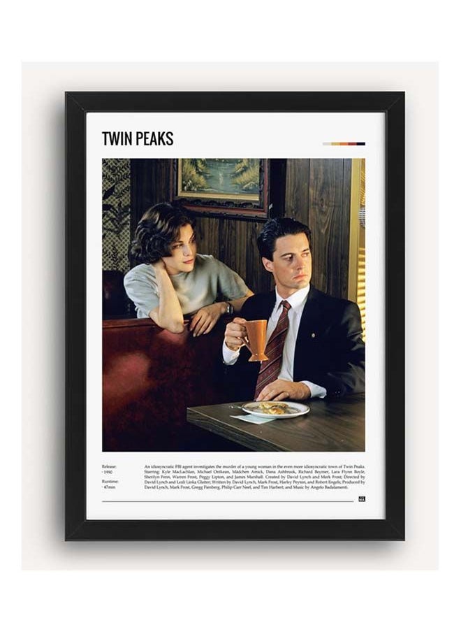 Boomah Accessories Twin Peaks Tv Series Poster With Frame 30x40 cm 