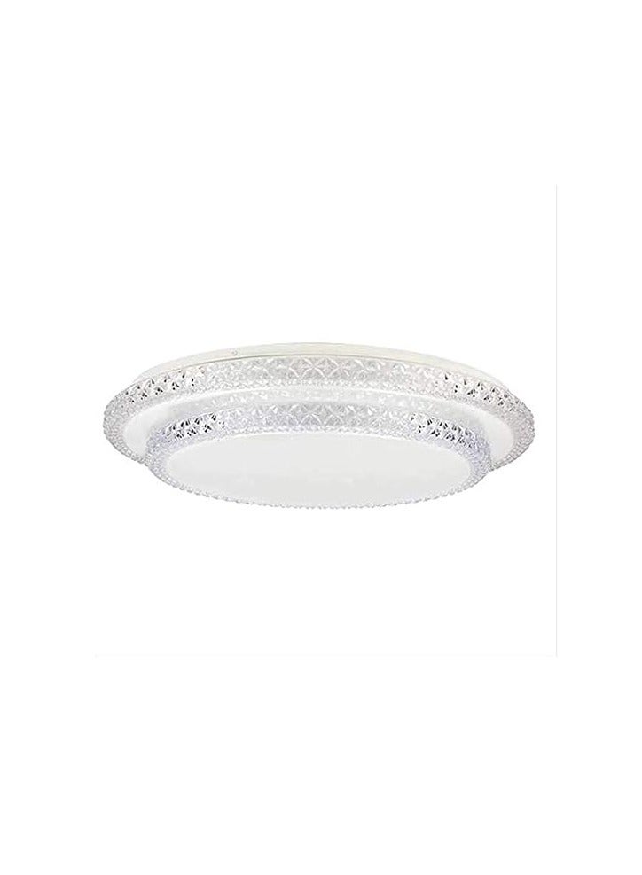 ESNCO 50cm Flush Mount LED Ceiling Light - 96W | Dimmable Ceiling Light for Kitchen, Living Room | Round Double White LED Ceiling Lamp Fixture - Image 1