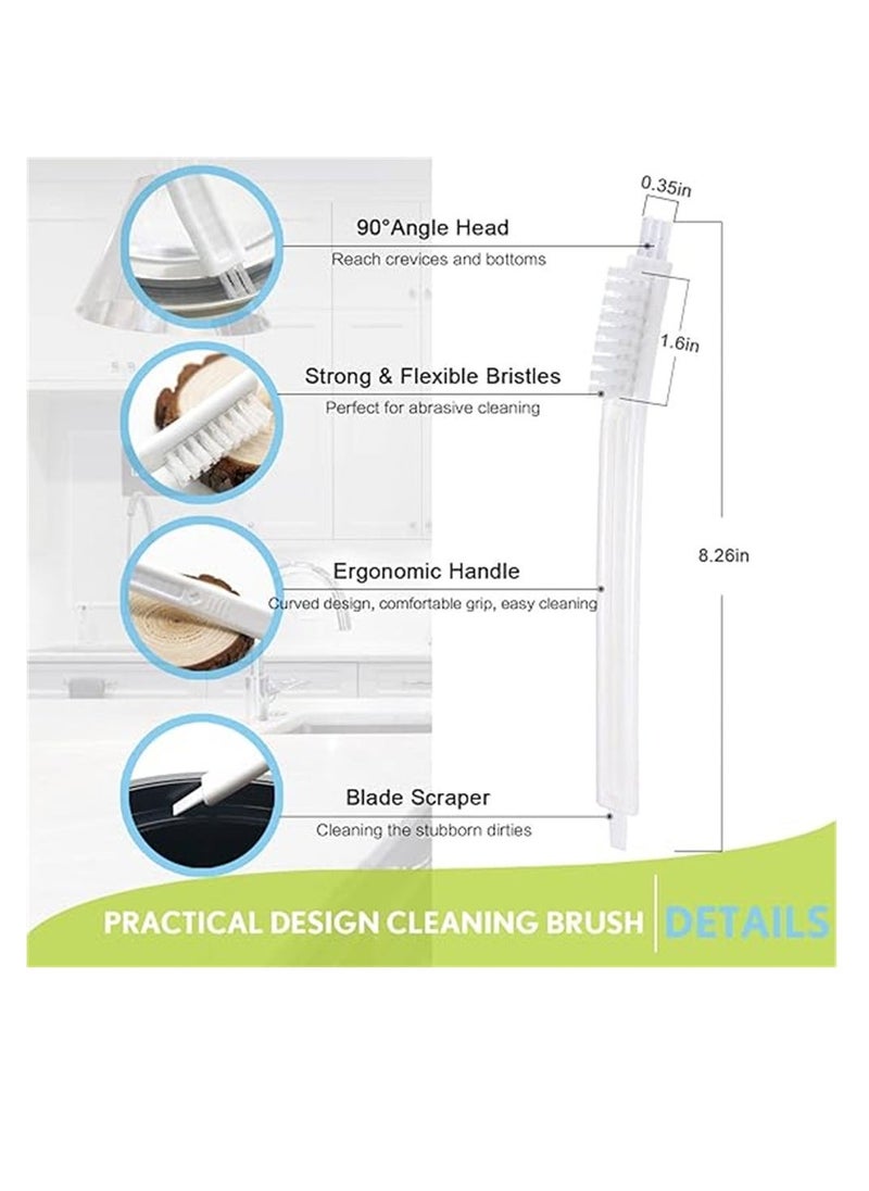 Small Cleaning Brushes, 30 Pcs Scrub Brushes, Crevice Cleaning Tool Set for Track Juicer Toaster Sink Tile Grout Grater Seafood, Detailing Cleaning Supplies Gadgets for Kitchen Appliances - Image 2