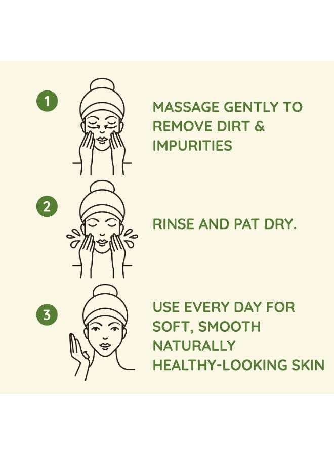 Aveeno Gentle Moisturizing Bar Facial Cleanser with Nourishing Oat for Dry Skin, Fragrance-free, Dye-Free, & Soap-Free, 3.5 oz (Pack of 6) - Image 1