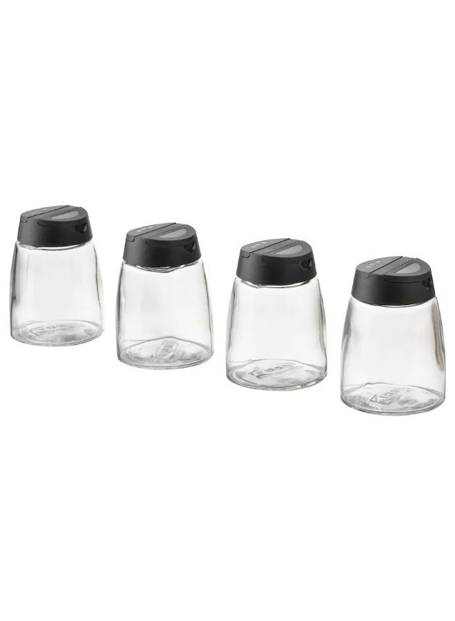طقم عبوات توابل زجاجية 4 قطع، 150 مل لكل قطعة - Image 1