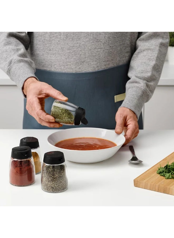 طقم عبوات توابل زجاجية 4 قطع، 150 مل لكل قطعة - Image 3