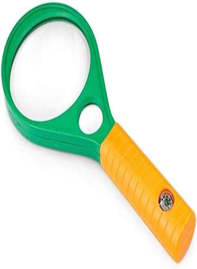 ECONOA Screen Magnifier Two 75mm Diameter Twin- Lens Magnifying Lens Magnifying Utility, with Auxiliary Compass Magnifier Magnifier