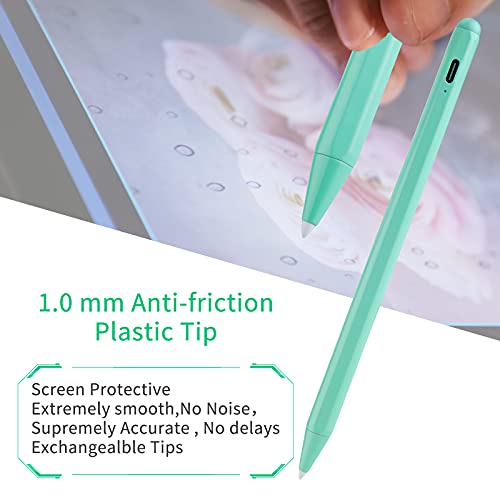 Bbata iPad Air 5th Generation Pencil Apple iPad Pen 9th Generation with Palm Rejection Active Stylus Pen for iPad Air 5th/4th,iPad Pro 12.9/11 Inch,iPad 10th/9th/8th/7th/6th,iPad mini 6 Pencil Green - Image 2