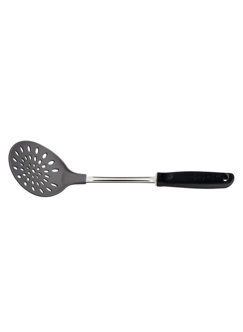 Tramontina Utilita Grey Nylon Skimmer with Stainless Steel Shank and Black Polypropylene Handle - Image 1