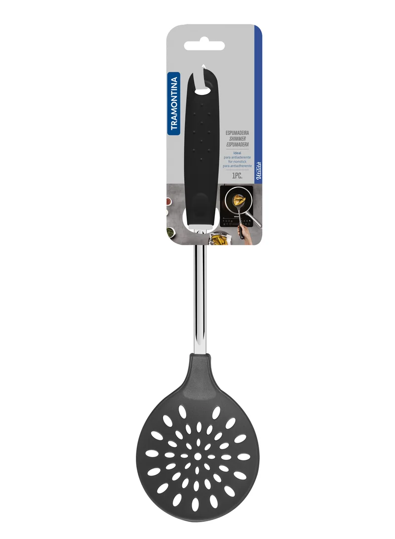 TRAMONTINA Tramontina Utilita Grey Nylon Skimmer with Stainless Steel Shank and Black Polypropylene Handle