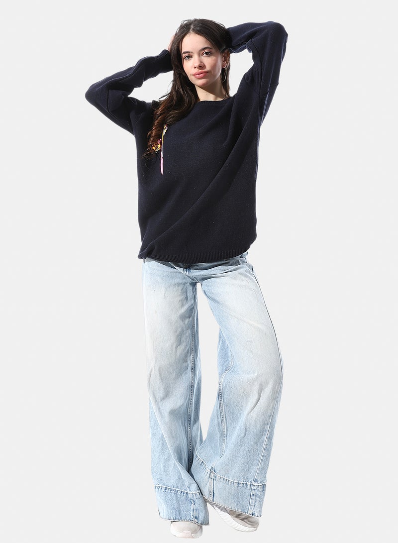 Andora Long Sleeves Pullover With Side Pattern - Image 5