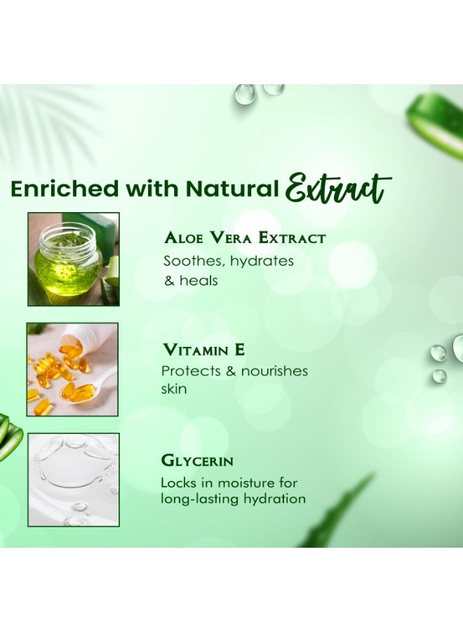 NutriGlow Aloe Vera Gel | Face Moisturizer for men and women | Moisturizer for oily, acne prone skin | Hydrating Gel Relieves Itchy & Irritated Skin, Non Sticky, 100gm - Image 4