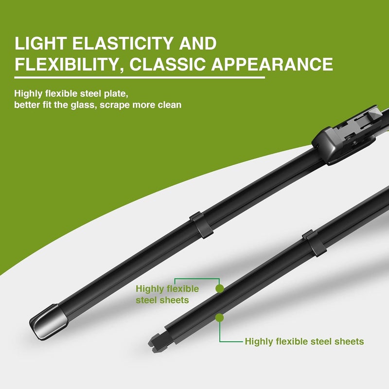 AECIWELL Windshield Wiper Blade Set 24"+20" - Image 2