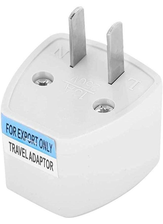 Generic - 2 Pieces Travel Plug Power Adapter Plug Converter from UK, EU, AU to US - Image 1