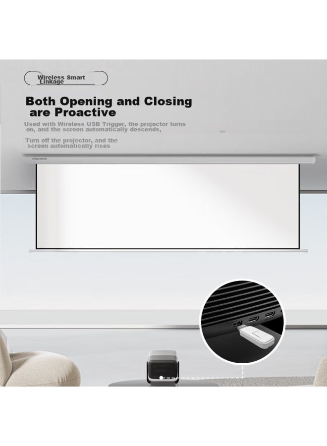 Jmgo 100-inch Smart Laser Projection Screen - Floating Version, 1.5 Brightness Gain, Professional Three-color Laser Projector Compatible, Waterproof And Anti-static, Ultra-narrow Bezel, 15% National Subsidy - Image 1