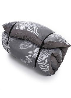 snooze Floor Foldable  mattress Gray tropical design  - Image 2