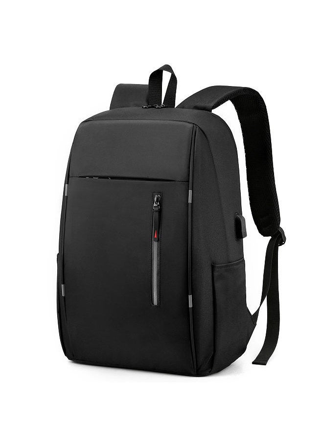 Generic - Laptop Backpack Women Men Shoulders Bag for College Travel Trip Business Fits Up to 15.6 inches Black - Image 1