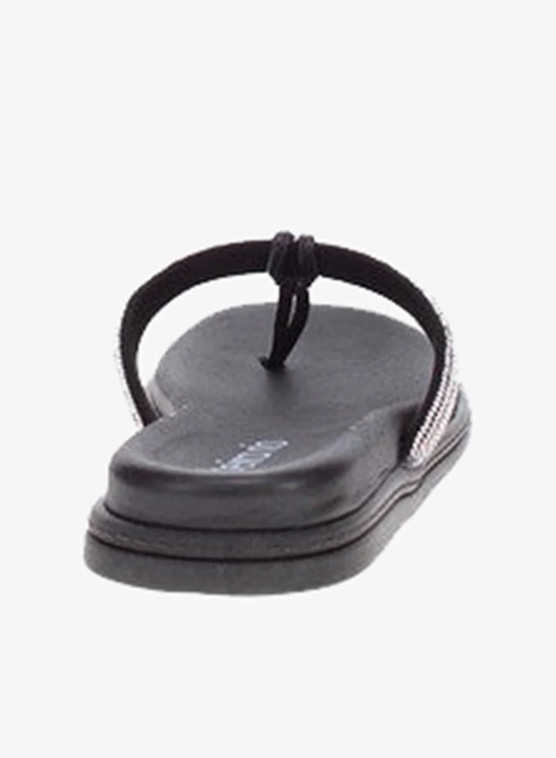 Beira Rio Black Flat Sandals for Women – Stylish Ladies Flat Sandals & Comfortable Flat Slippers for Women | Best Price UAE