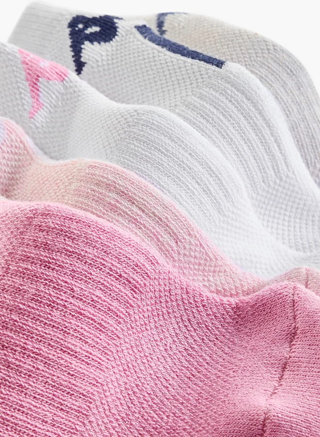 كابا Girls Printed Ankle Length Sports Socks - Set of 5