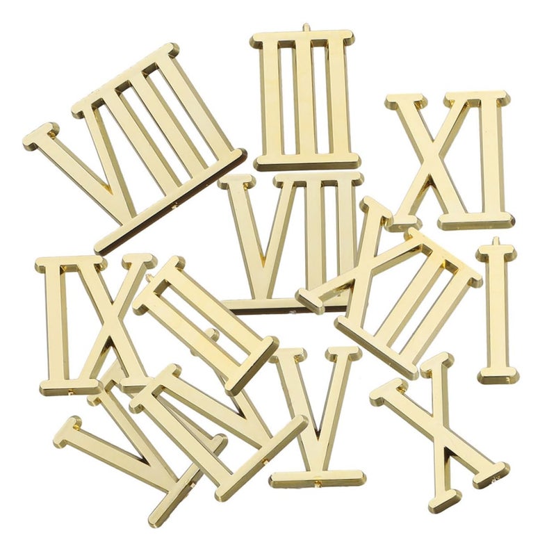 Electroplated Roman Numeral Clock Kit Timeless Design Easy Repair - Image 2