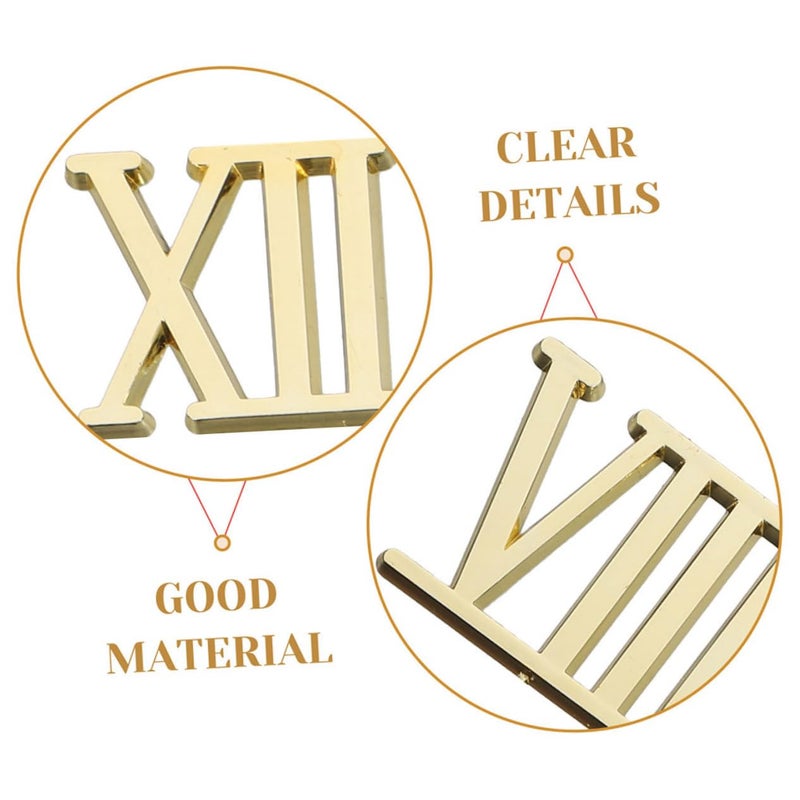Electroplated Roman Numeral Clock Kit Timeless Design Easy Repair - Image 4